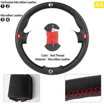 Sports Style Microfiber Leather Car Steering Wheel Cover Popular Design for Volvo S80 2009 XC70 2007-2010 V70 2009 About 38cm
