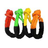 Hot Selling 12mm Soft Shackle Towing Strap Manufacturer's 17 Ton Breaking Force for Car 17