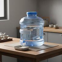 Wide Mouth Water Storage Bucket Leakproof Spigot Dispenser Jug with Tap Food Grade Material Blue