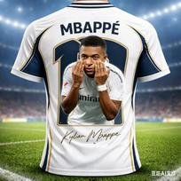 Mbappé Summer 3D Printable Family Clothing Football Jersey T-shirt - Quick-drying and Breathable Recommended for Outdoor Sports S