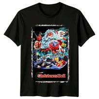 Kalėdų blogis (1980 m) Filmo plakato įkvėpti unisex marškinėliai Retro 80-ųjų Tee XXXL