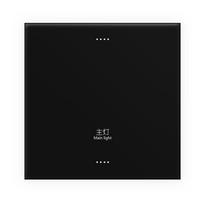 1/2/3/4/6 Gang for Smart WiFi Zigbee Glass Switch Panel Voice Control Wall Switch for Home Hotel Commercial Projects 86mm*86 mm&1 Gang juoda