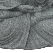Grey Green Sandstone Buddha Tabletop Statue  Courtyard Landscape Ornament Fearless