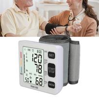 Blood Pressure Wrist Cuff Monitor for Home Use Large LCD Display 198 Sets Records Broadcast Results Digital Sphygmomanometer