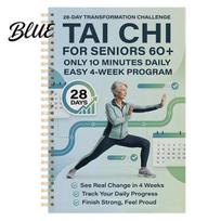 Tai Chi Fitness Guide Daily Practice Planner Seniors Beginners 28-Day Workout Log Improve Balance Wellness Strength Weight Loss Book Training A