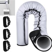 Portable AC Hose Insulation Sleeve Elastic Buckle Duct Vent Cover  Indoor Cooling 1set