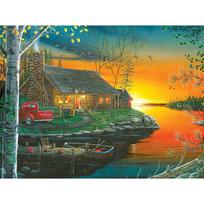 5D DIY Diamond Painting Sunset View Embroidery Mosaic Cross Stitch Rhinestone Decor 20X30CM