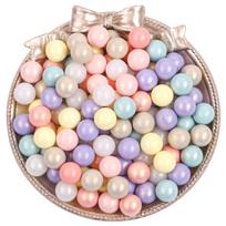 6/8/10mm 30g/Bag Plastic Acrylic Macarons Candy Solid Color Matte Frosted Loose Beads For Necklace Bracelet DIY Jewelry Making Beads 10mm 55pcs įvairiaspalvis