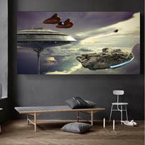 Erdvėlaivis Klasikiniai filmų plakatai Sienų piešinys Paveikslėlio drobės tapyba svetainei spaudiniai Sienų technologijos dekoro plakatas be rėmelio 20*40cm