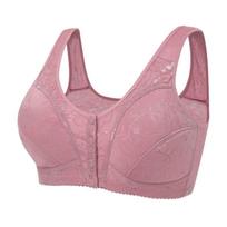 Underwear Front Buckle No Steel Ring Bra Vest Thin Large Size Bra Front Buckle Nursing Underwear Fabric Is Soft Light and Breathable 105C