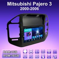 2 DIN Android Carplay Automobilio radijas Mitsubishi Pajero 3 2000-2006 m. Multimedijos grotuvas, galvos blokas, stereo, GPS navigacija, BT, WIFI, 2+32GB 1+16GB juoda