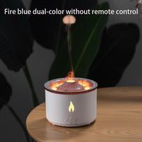Volcano Aromatherapy Diffuser Desktop Essential Oil Diffuser Flame Humidifier Home Night Light Decorations Wireless Remote Control Portable Mini black