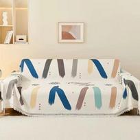 Nordic Style Universalus sofos antklodė Neslystantis užvalkalas Pilnai uždengtas gabalai Užvalkalas sofa pagalvėlė Smėlis Four Seasons Universalus Plaunamas mašina 180*130cm