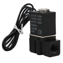 Greito reagavimo plastikinis elektrinis solenoidinis vožtuvas 110V 2 padėčių 2 krypties oras vanduo alyva