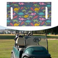 Golf Cart Seat Cover Soft Reusable Fits 2 Seats Golf Cart Seat Towel Blanket pilka spalva