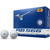 MIZUNO RB 566 NexDrive Golfo Kamuolys, Labiausiai Suderinamas su Visais Galvutėmis, Minkštos Konstrukcijos Kamuolys, Pasaulyje Geriausiai Skrendantis, Nuotolį Didinantis Kamuolys, Greitis, Pojūtis, 2 Dalys balta
