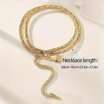 Spice girl sexy collar diamond snake necklace personality exquisite cold wind sweet cool fashion collarbone chain women auksas