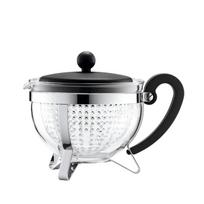 BODUM CHAMBORD juodai žaliems kinų žolelių ir vaisių arbatoms, su plastikiniu filtru ir stikliniu arbatinuku, tinkamu plauti indaplovėje, 1000 ml, Arbata, Arbata, Arbata, Arbata, Arbata. juoda