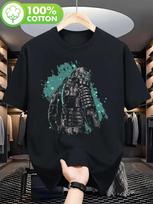 Dead Space Player T-shirt - Casual Wear, Year-round Attire, Artistic Spotted Pattern Short Sleeved Shirt - Men's Summer Cotto... S įvairiaspalvis