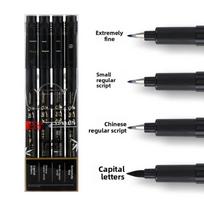 4PCS Calligraphy Calligraphy Brush Pen Set Regular script Brush Pen Calligraphy Art Marker Pens