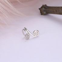 Women Ear Cuff Clip Non Pierced Ear Wrap Spiral Shape Adjustable Metal Ear Clip Jewelry for Daily Wear One Size sidabras