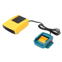 Nešiojamas belaidis mažų patalpų šildytuvas, tinkantis Makita 18V BL1850 ličio jonų akumuliatoriui, 200W, efektyvus šildymas, reguliuojamas yellow