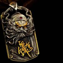Necklace Bagua Transfer Fortune Amulet Pendant Retro Neck Necklace Pendant 50CM(Necklace Size)