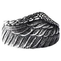 Angel Wings Ring Men's Fashion Trend Ring Light Luxury Niche Design Simple Ring one size(6-13)