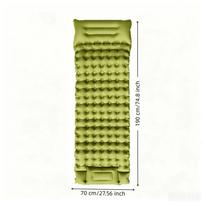 Self-Inflating Camping Inflatable Mattress Thickened Inflatable  Sleeping Pad  Backpacking žalia