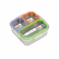 304 Stainless Steel Bento Box Thermal Insulation Food Container Divided Lunch Box  For Meal Prep Type A1