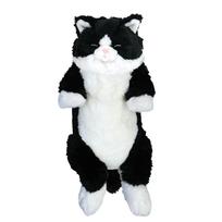Sunlemon Knee Cat Sleeping Calico 22 x 14 x 47 Plush Cute Soundly, Cat, cm, Toy, Animal, Cat, White, Black, P-1283