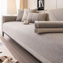 Waterproof and Cat Paw Proof Chenille Sofa Cushion Four Season Universal New Anti Slip Sofa Towel Home Dust Cover Cloth Living Room Decoration Pad Pillow cover 45x45cm 1pcs