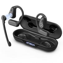 Bluetooth Headset Meetings Anywhere Detachable Microphone for Clear Bluetooth Calling Omnidirectional ENC Noise Mute Ear Ear Fast IPX for Web Working juoda