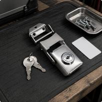 Motorcycle Side Box Lock Metal Construction Tail Rustproof H618 Keyed Different H618 Keyed Differe a