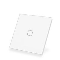 Tuya Zigbee Alexa Google Glass Touch Smart Light Switch Panel Home Remote Control EU UK 2 Gang 3 Gang 4 Gang Voice 86mm*86mm&Eu Standard