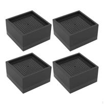 NonSlip Furniture Raiser Block WaterresistantProof Washing Machine AntiVibration Pad Black Black 7.8x7.8x4cm H026full