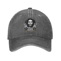 Bob Marley Reggae Džinsinio Audinio Kepurė Atsitiktinė Beisbolo Kepuraitė Reguliuojama Kepurė Vasarinė Unisex Beisbolo Kepuraitės One Size