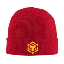 Binance Print Bonnet Hats Unisex Elastic Knit Hat Winter Warm Skullies Beanies Head Wrap Cap Travel Cap Skullies Hats CZ Fans