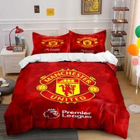 Manchester United Bedding Set  Bedding Duvet Cover Set Duvet Cover Pillowcases (1 * Duvet Cover 2 * Pillowcases, without duvet insert) 135x200cm