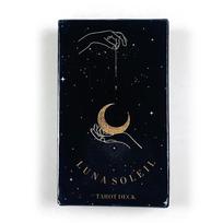 Luna Soleil Tarot kortų kaladė Žvaigždžių svajonės Dangaus astrologija Būrėjos kortos, Puikiai tinka pranašavimui, meditacijai ir vakarėlių žaidimams juoda