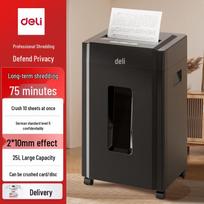 Deli 9904 P-5 Commercial Paper Shredder CN plug (adapter included) juoda spalva