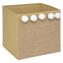 Pompons Textile Toy Basket