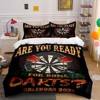 Dartboard with crossed darts. Bedding sets Duvet cover sets Duvet covers Pillowcases(1*Duvet Cover 2*Pillowcases without duvet insert) 135x200cm
