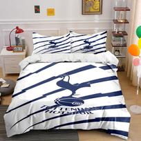 Spurs logo with stripes. Bedding sets Duvet cover sets Duvet covers Pillowcases(1*Duvet Cover 2*Pillowcases without duvet insert) 135x200cm