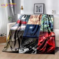 Cartoon Hollow Knight Flannel Blankets Adventure Game Throw Blanket for Living Room Sofa Bed Lightweight Blanket Home Decoration 125x150cm