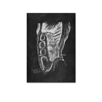 Žmogaus raumuo Pėda Kaulas Širdis Anatomija Skeletas Plakatai Drobės Paveikslai ir spaudiniai Cuadros Meno Apdaila Freska Namų kambario dekoras Be rėmelio 21*30cm No Frame
