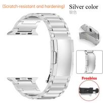 Titanium Luxury Band for Apple Watch Series10 46mm 42mm 44 45mm 38 40 41mm Ultra1/2 49mm Business Strap for iWatch Series 9 7 se 6 8 5 4 Bracelet 38mm 40mm 41mm sidabras
