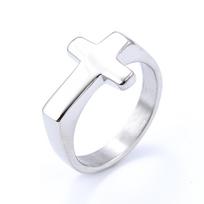 Trendy Minimalist Cross Titanium Steel Ring for Men and Women Stylish Durable Unisex Jewelry Gift 4