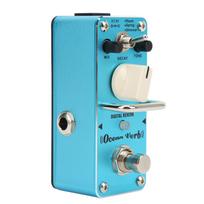 Digital Reverb Effect Mixing Control Metal Effects Pedal for Electric Guitar Sound Accessories blue