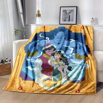 1 vnt., Aladino ir Džasminės stebuklingas nuotykis: Jaukus namų dekoro dovanų rinkinys, puikiai tinkantis miegamajam, svetainei, kelionėms, stovyklavimui 80x120cm